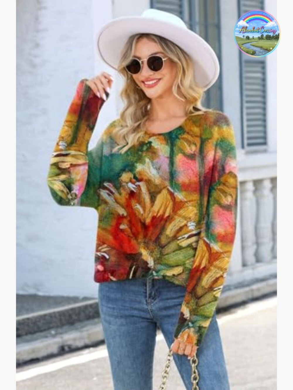Oversized Chunky Knit Pullover Sweater for Women Cozy Warm Soft Fuzzy Crewneck